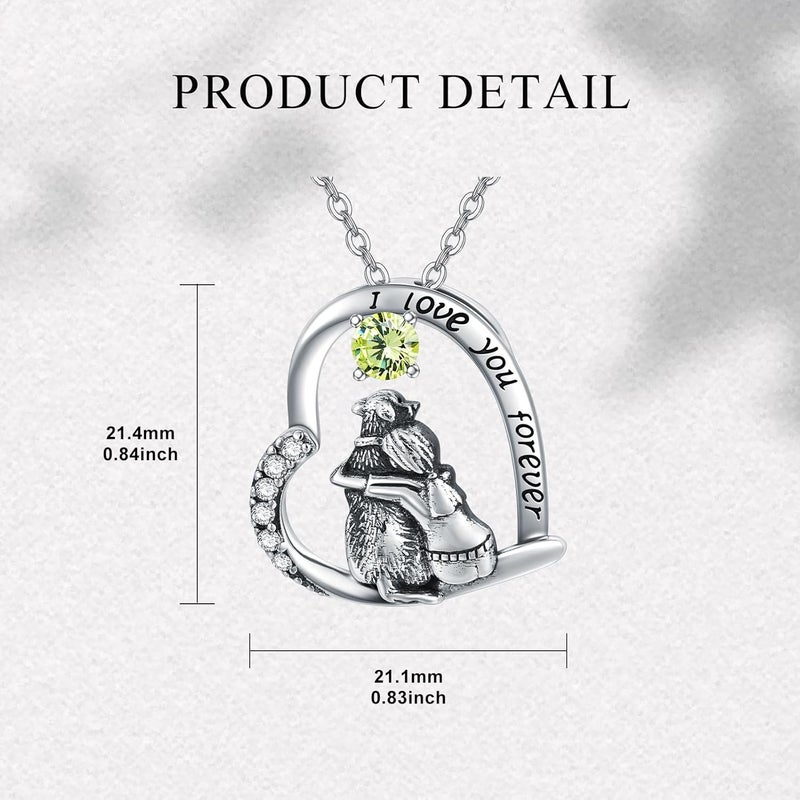 SIMONLY Store Mothers Day Gifts 925 Sterling Silver Dog Necklace Dog Pendant Necklace for Girls Dog Memorial Jewelry Gifts for Women Dog Lovers - Image 3
